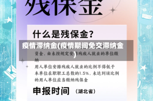 疫情滞纳金(疫情期间免交滞纳金)