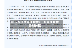 山东省疫情枣庄疫情/山东枣庄疫情最新数据