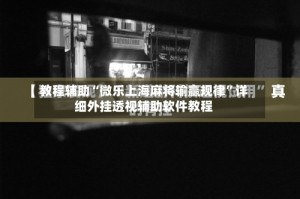 教程辅助“微乐上海麻将输赢规律”详细外挂透视辅助软件教程