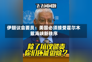 伊朗议会要员：美国必须接受霍尔木兹海峡新秩序