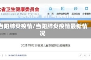 当阳肺炎疫情/当阳肺炎疫情最新情况