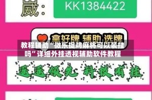 教程辅助“微乐捉鸡麻将可以装挂吗”详细外挂透视辅助软件教程