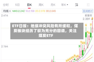 ETF日报：地缘冲突风险有所缓和，煤炭板块经历了较为充分的回调，关注煤炭ETF