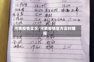 河南疫情实况/河南疫情官方实时播报