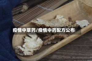 疫情中草药/疫情中药配方公布