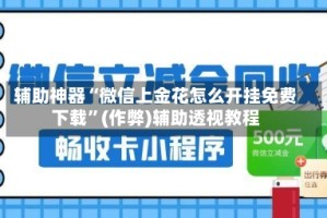 辅助神器“微信上金花怎么开挂免费下载”(作弊)辅助透视教程