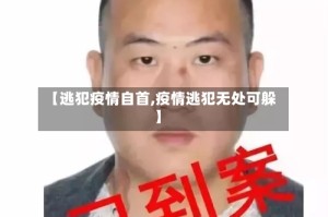 【逃犯疫情自首,疫情逃犯无处可躲】