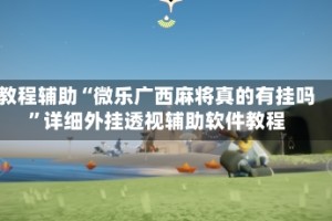 教程辅助“微乐广西麻将真的有挂吗”详细外挂透视辅助软件教程
