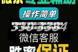 教程辅助“微乐四川麻将有赢的规律吗”详细外挂透视辅助软件教程