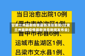 甘肃兰州最新疫情最新消息新闻(甘肃兰州最新疫情最新消息新闻发布会)
