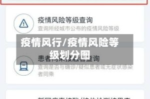 疫情风行/疫情风险等级划分图
