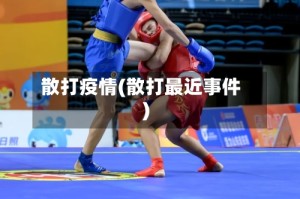 散打疫情(散打最近事件)
