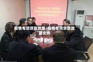 疫情专项贷款政策/疫情专项贷款政策文件