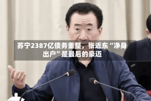 苏宁2387亿债务重整，张近东“净身出户”是最后的豪迈