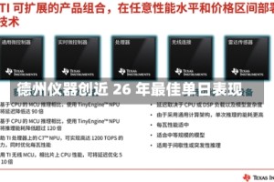 德州仪器创近 26 年最佳单日表现