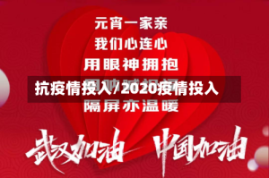 抗疫情投入/2020疫情投入