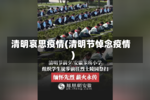 清明哀思疫情(清明节悼念疫情)