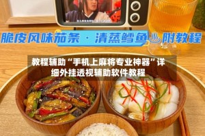 教程辅助“手机上麻将专业神器”详细外挂透视辅助软件教程