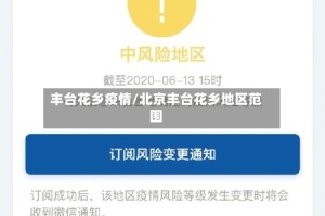 丰台花乡疫情/北京丰台花乡地区范围