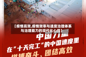 【疫情高效,疫情效率与速度治理体系与治理能力的现代化心得】
