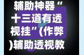 辅助神器“十三道有透视挂”(作弊)辅助透视教程