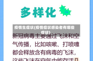疫情生症状(疫情症状感染者有哪些症状)