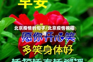 北京疫情的句子/北京疫情祝福语