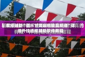 教程辅助“微乐甘肃麻将输赢规律”详细外挂透视辅助软件教程