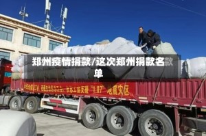 郑州疫情捐款/这次郑州捐款名单