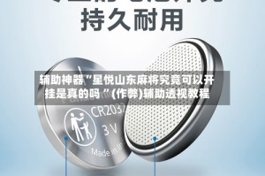 辅助神器“星悦山东麻将究竟可以开挂是真的吗 ”(作弊)辅助透视教程
