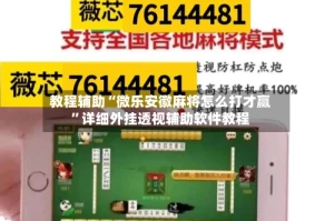 教程辅助“微乐安徽麻将怎么打才赢”详细外挂透视辅助软件教程