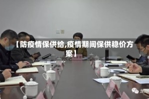 【防疫情保供给,疫情期间保供稳价方案】