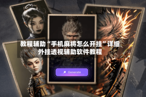 教程辅助“手机麻将怎么开挂”详细外挂透视辅助软件教程