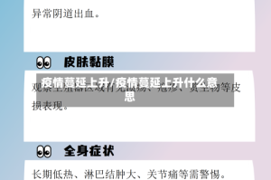 疫情蔓延上升/疫情蔓延上升什么意思