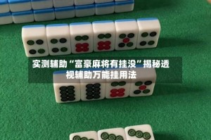 实测辅助“富豪麻将有挂没”揭秘透视辅助万能挂用法