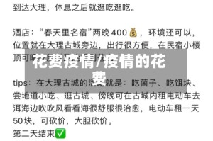 花费疫情/疫情的花费