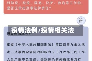 疫情法例/疫情相关法
