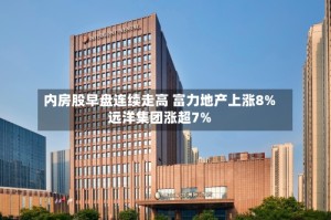 内房股早盘连续走高 富力地产上涨8%远洋集团涨超7%