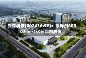 兴森科技(002436.SZ)：拟斥资6000万元-1亿元回购股份