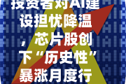 投资者对AI建设担忧降温，芯片股创下“历史性”暴涨月度行情