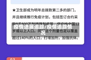 疫情进展追踪/疫情追踪情况