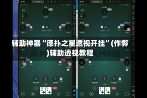 辅助神器“德扑之星透视开挂”(作弊)辅助透视教程