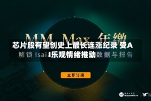芯片股有望创史上最长连涨纪录 受AI乐观情绪推动