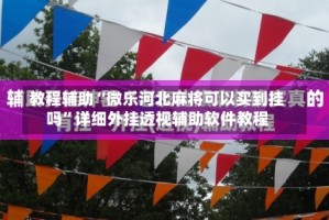 教程辅助“微乐河北麻将可以买到挂吗”详细外挂透视辅助软件教程