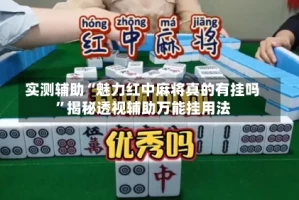 实测辅助“魅力红中麻将真的有挂吗”揭秘透视辅助万能挂用法