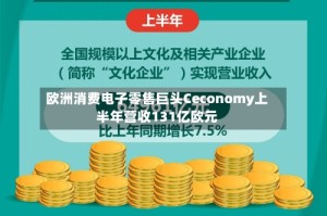 欧洲消费电子零售巨头Ceconomy上半年营收131亿欧元