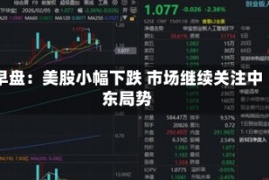 早盘：美股小幅下跌 市场继续关注中东局势