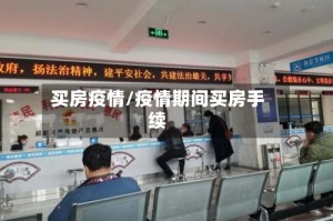买房疫情/疫情期间买房手续