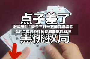 教程辅助“微乐三打一万能开挂器怎么用”详细外挂透视辅助软件教程