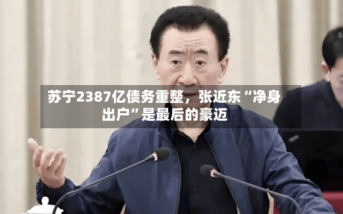 苏宁2387亿债务重整，张近东“净身出户”是最后的豪迈-第1张图片